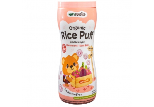 Bánh Natufoodies Organic rice puff - vị Thanh long (42g)